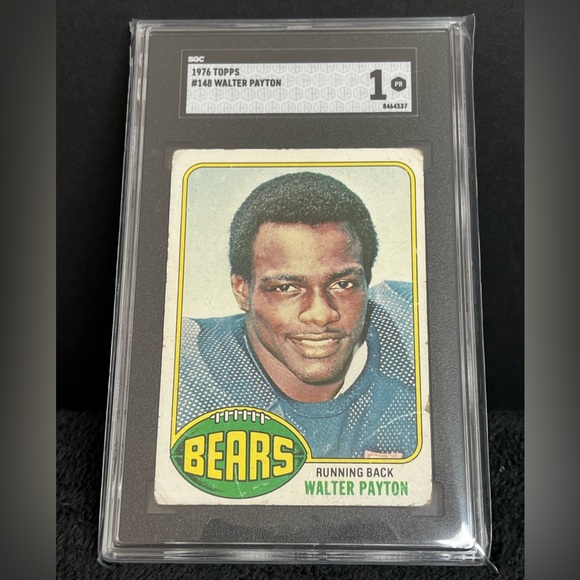 Topps Other - 1976 Topps Football #148 Walter Payton Chicago Bears RC Rookie HOF SGC 1